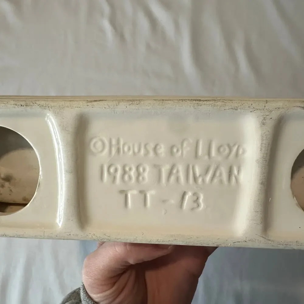 Vintage 1988 House Of Lloyd Christmas Quacker Dish Cracker Tray (NO BOX)